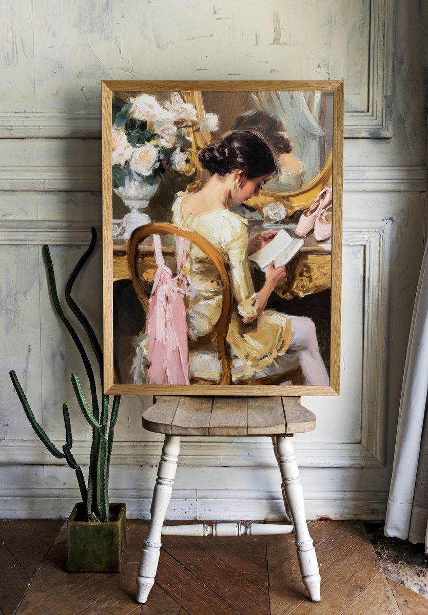 Ballet Dresser Portrait Print. room preview