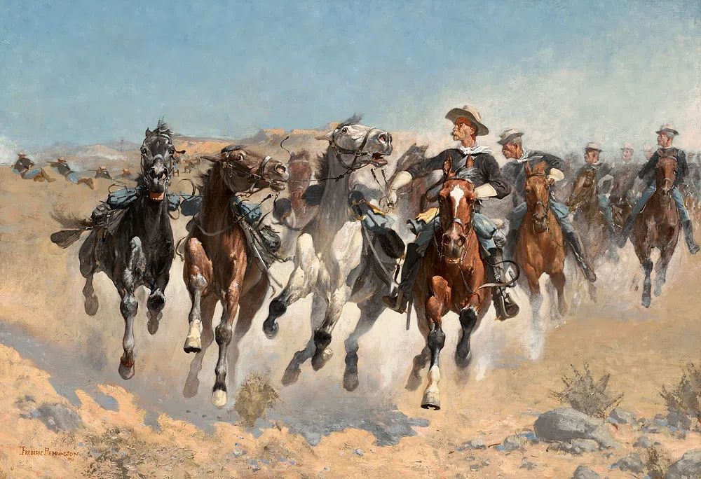 Dismounted: Fourth Troopers Moving Led. poster — fine-art art