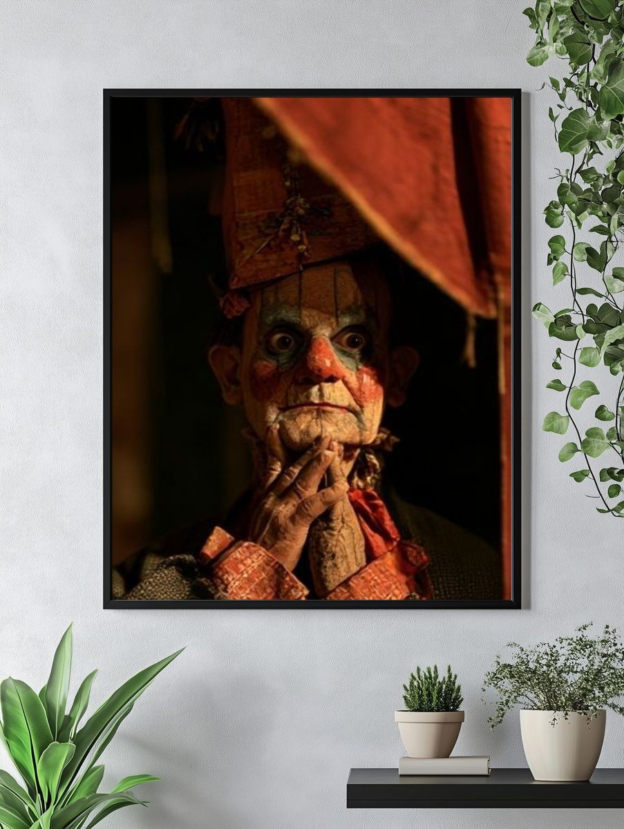 Creepy Puppet Portrait Poster. — room view 4