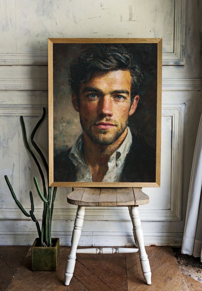 Portrait of a Young Man — Fine Art Print room preview