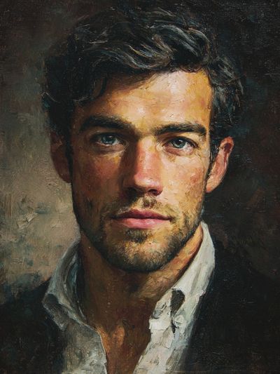 Portrait of a Young Man — Fine Art Print. poster