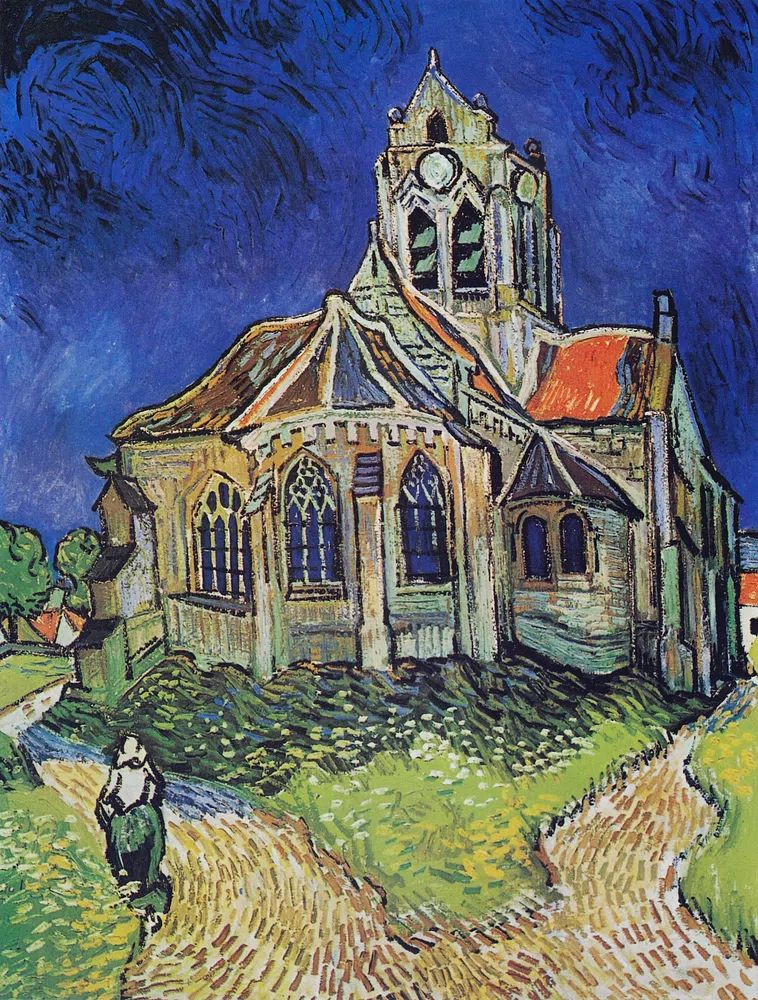 Vincent van Gogh 's Church. poster — fine-art art