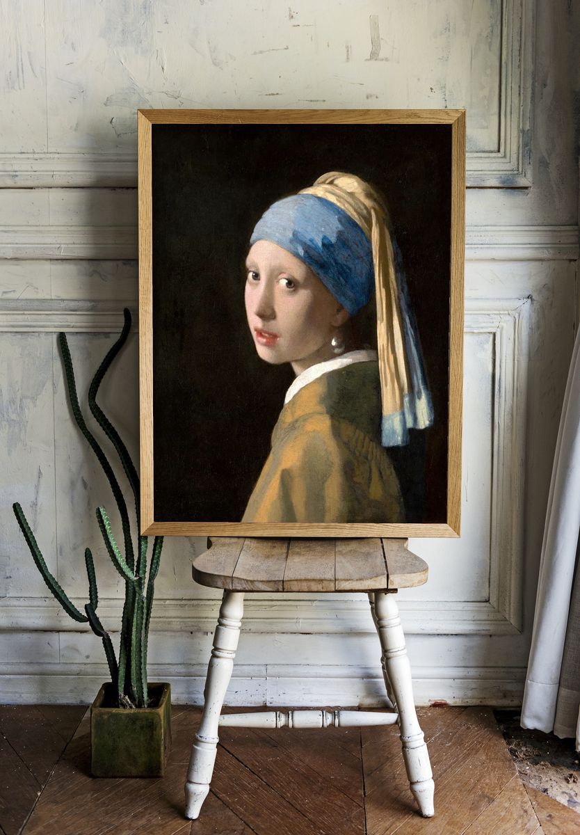 Girl with a Pearl Earring — Fine Art Print. — room view 1