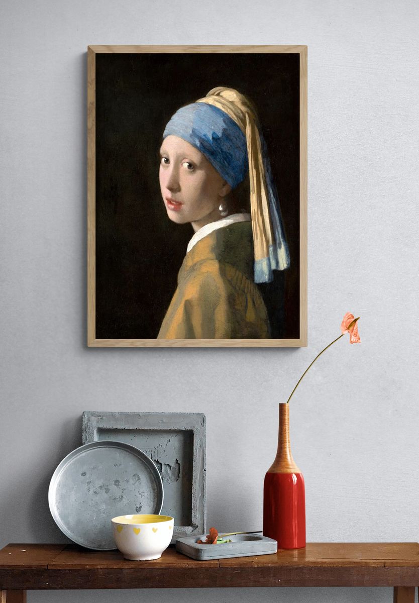 Girl with a Pearl Earring — Fine Art Print. — room view 3
