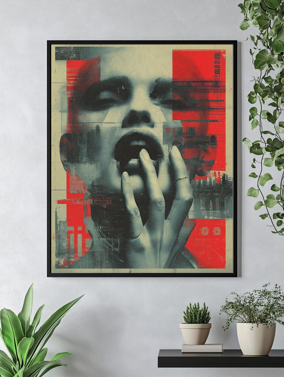Abstract Portrait — Fine Art Print. — room view 4