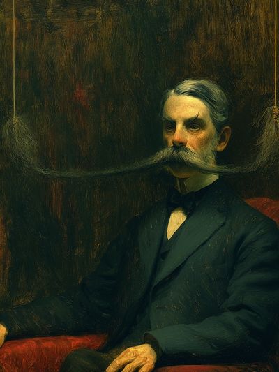 Victorian Gentleman Portrait Print. poster print