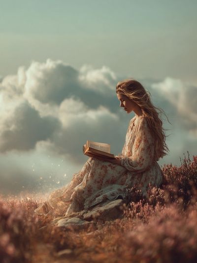 Dreamy Reader — Fine Art Print. poster print