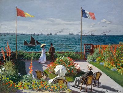 Garden Sainte-Adresse Claude Monet. poster