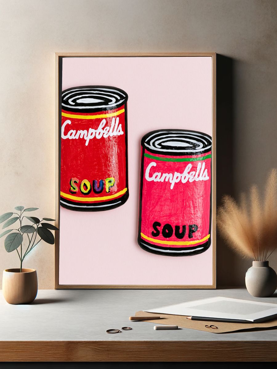 Campbell's Soup Pop Art Print. — room view 2