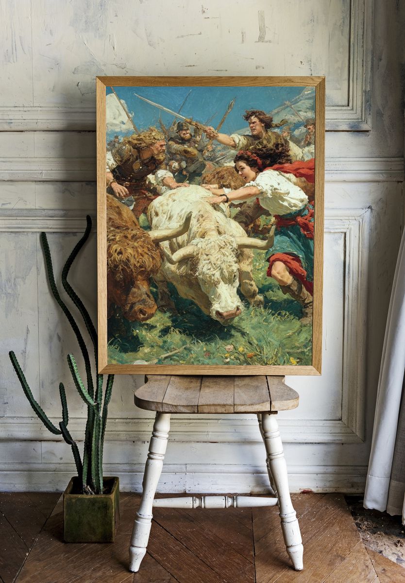 Highland Charge — Fine-Art Print. room preview