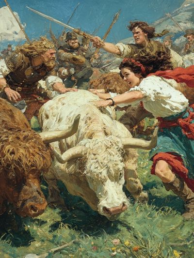 Highland Charge — Fine-Art Print. poster