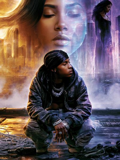 Dreamlike City Portrait Poster. poster