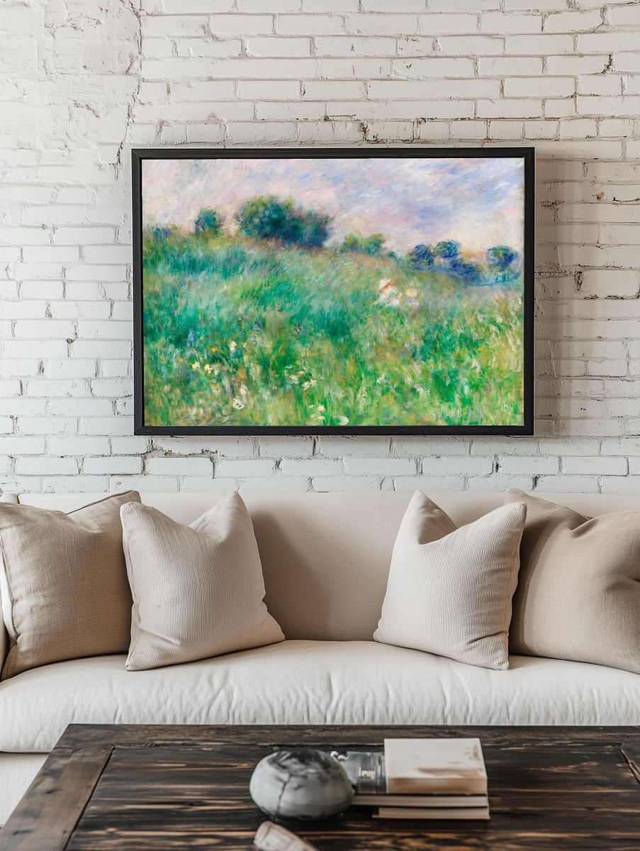 Impressionist Meadow Landscape Poster. room preview