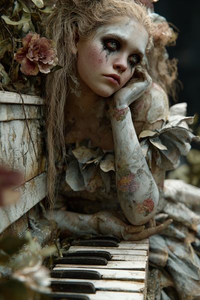 Melancholic Muse — Fine Art Print. poster print
