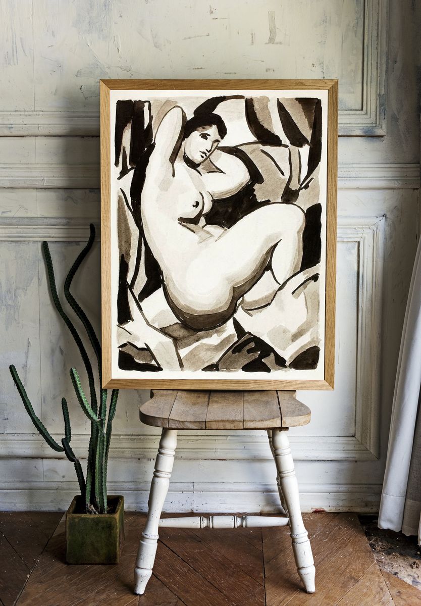Reclining Nude — Fine Art Print room preview