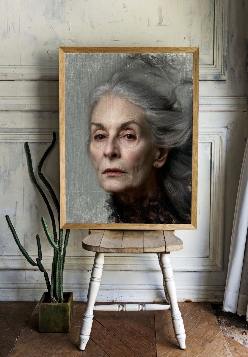 Ethereal Elder Portrait Print. — room view 1