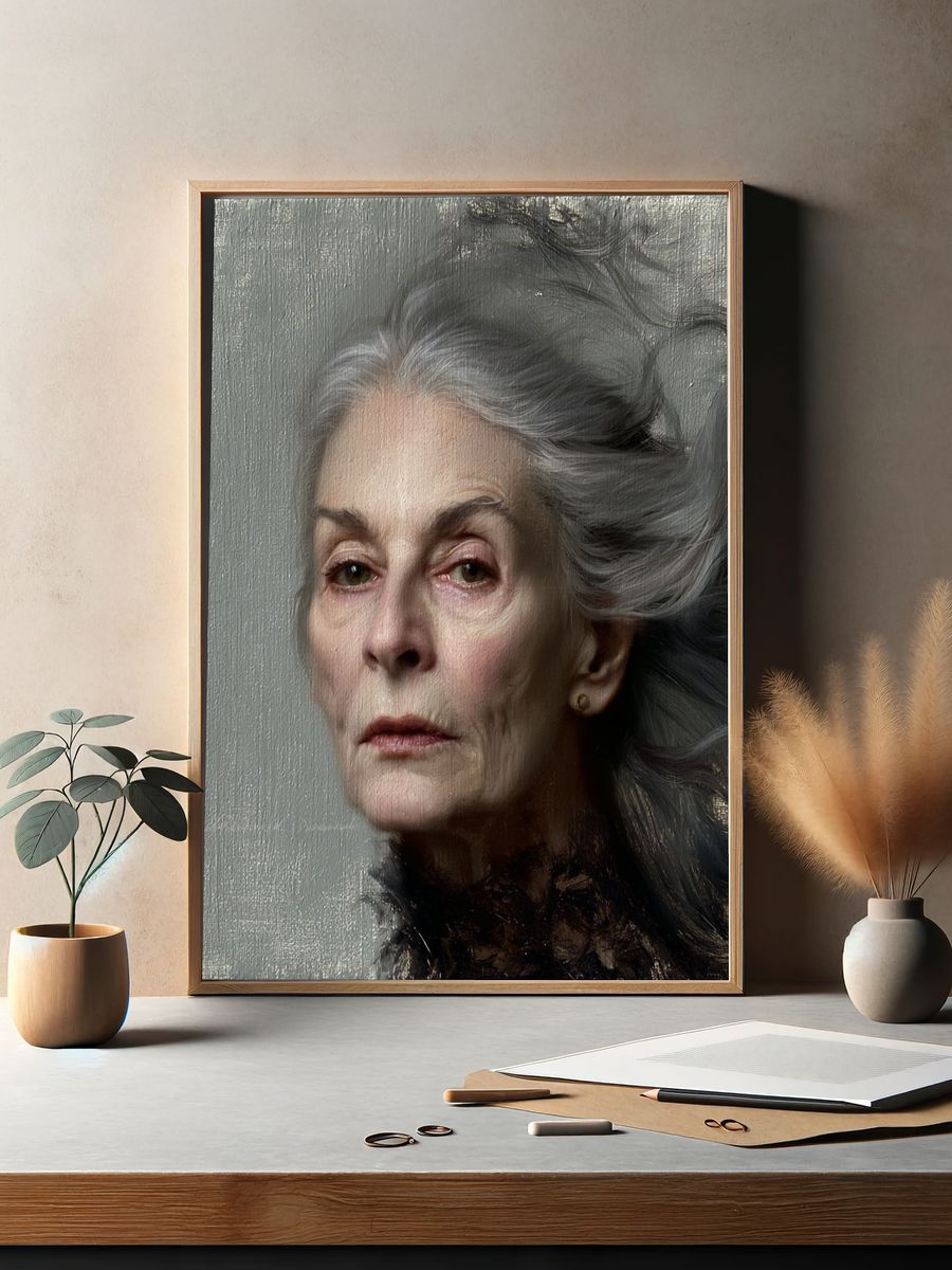Ethereal Elder Portrait Print. — room view 2