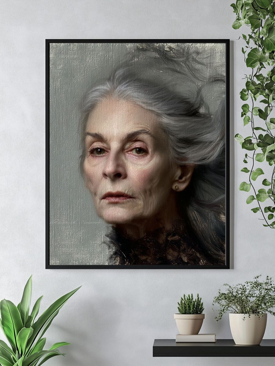 Ethereal Elder Portrait Print. — room view 4