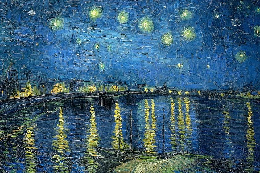 Van Gogh art wallpaper, desktop. poster — fine-art art