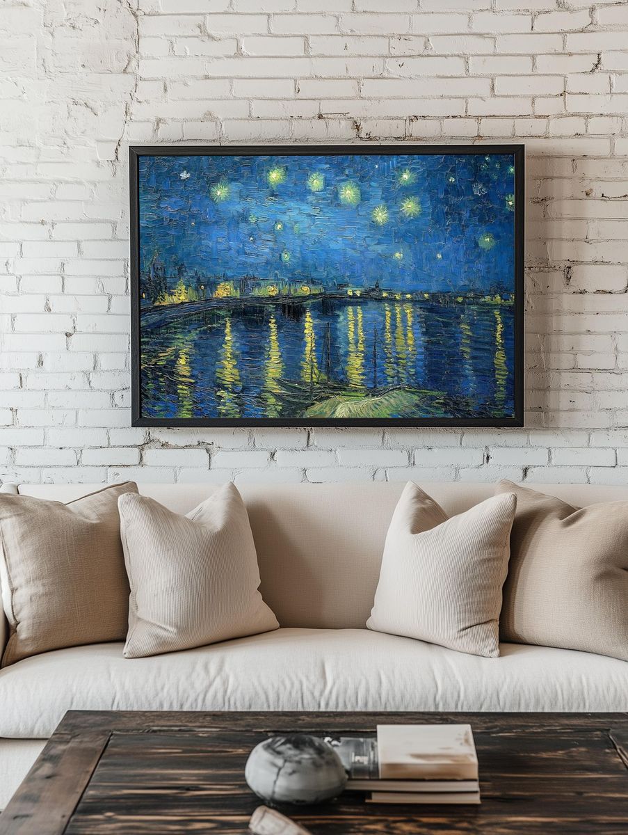 Van Gogh art wallpaper, desktop. — room view 1