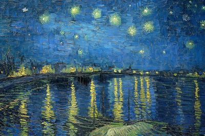 Van Gogh art wallpaper, desktop. poster print