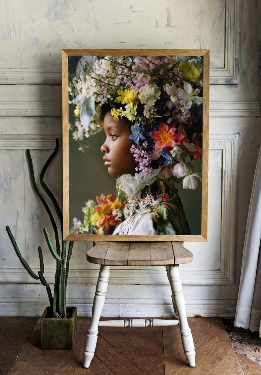 Floral Portrait Fine-Art Print room preview