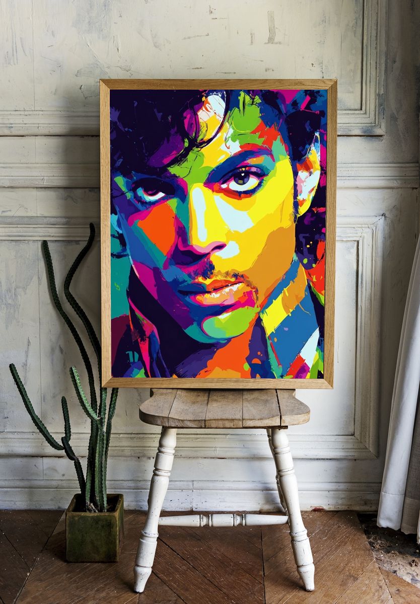 Prince Pop Art Poster. room preview