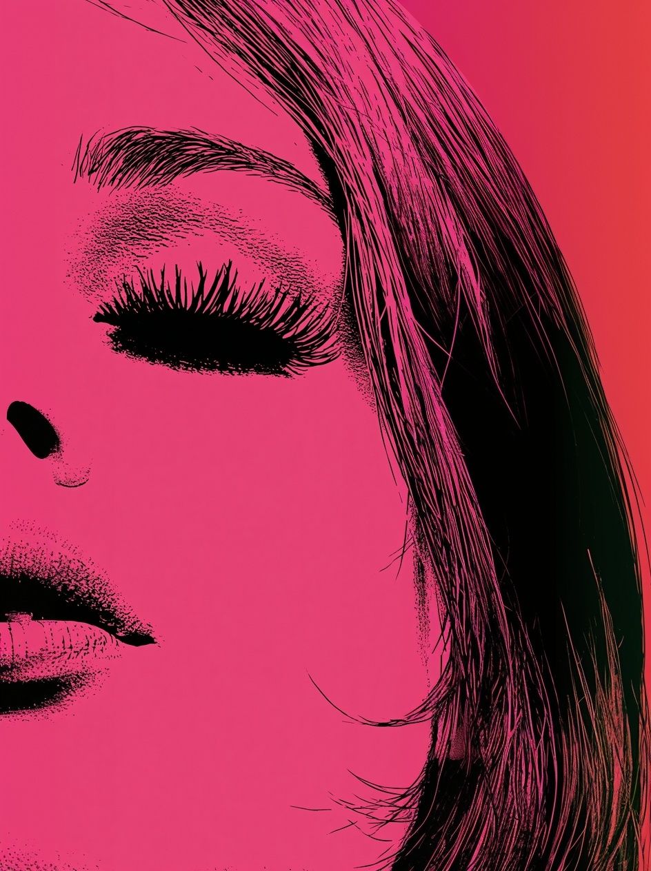 Pop Art Woman Portrait Poster. poster detail