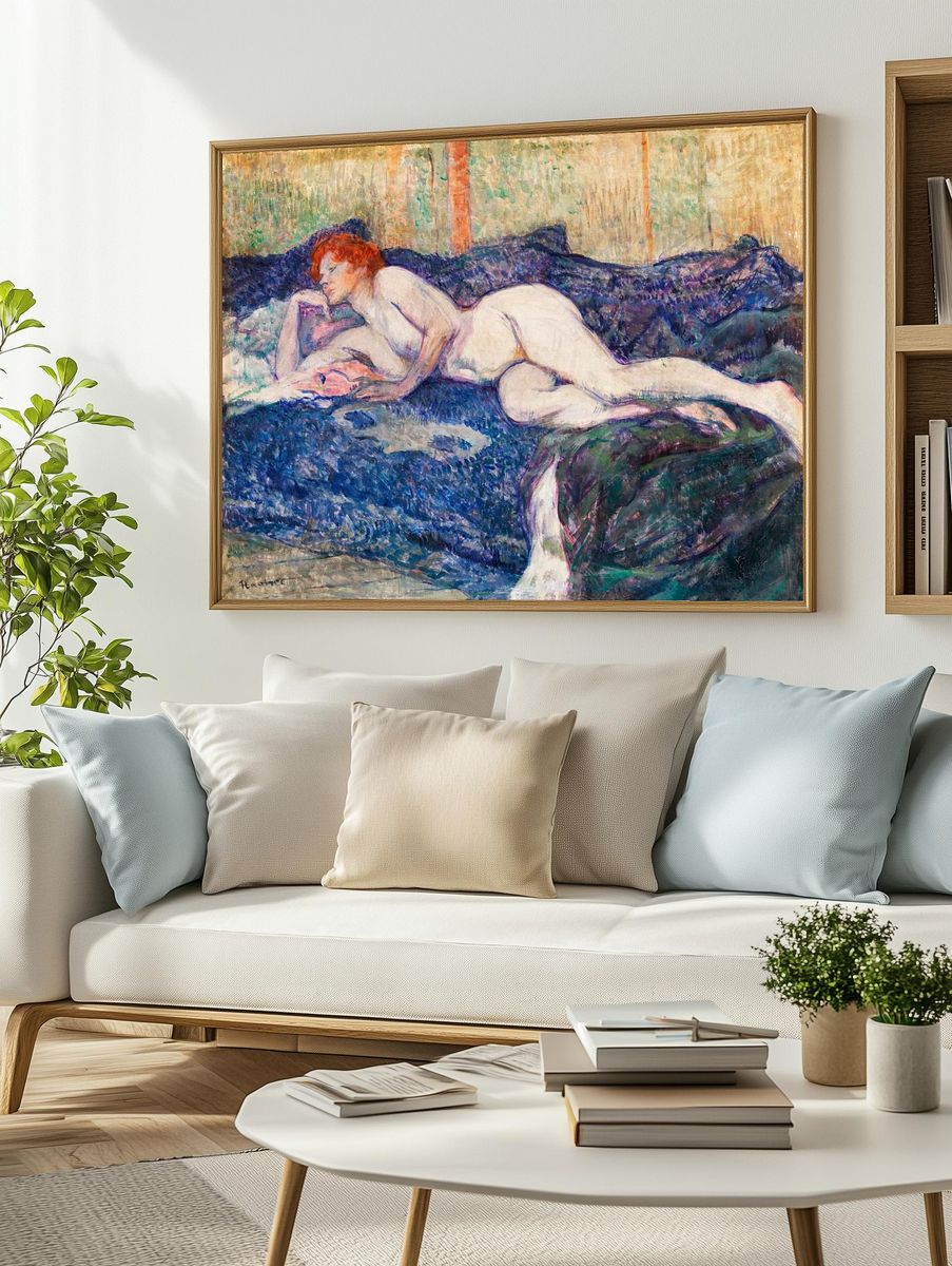 Naked woman showing her breasts. — room view 2