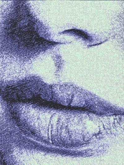 Abstract Lips — Fine Art Print. poster print