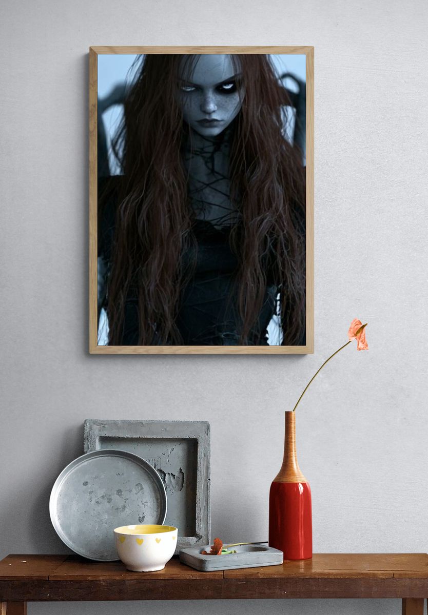 Gothic Doll Portrait Poster. — room view 3