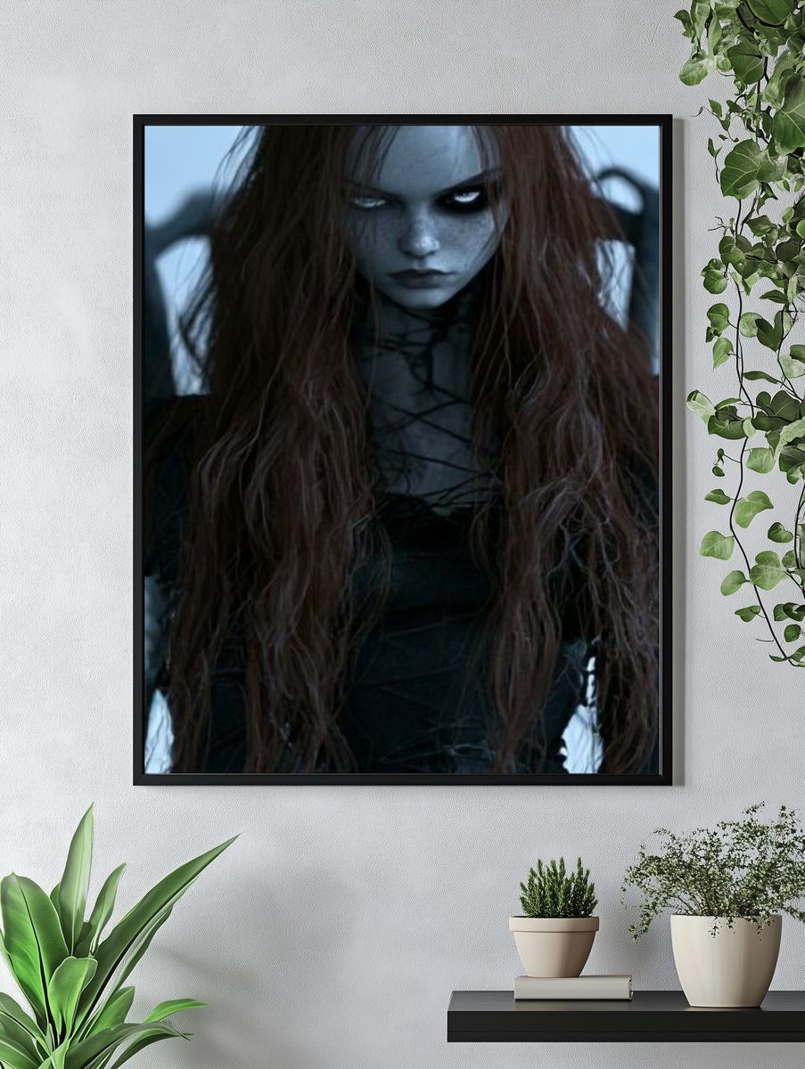 Gothic Doll Portrait Poster. — room view 4