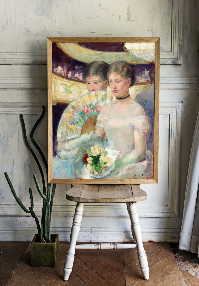 Girls with Flowers — Fine Art Print room preview