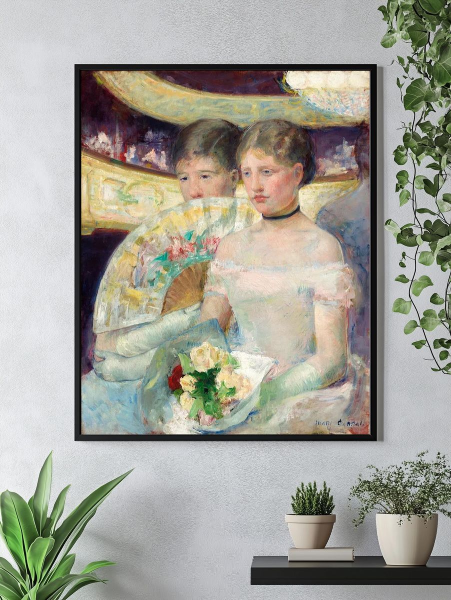 Girls with Flowers — Fine Art Print. — room view 4