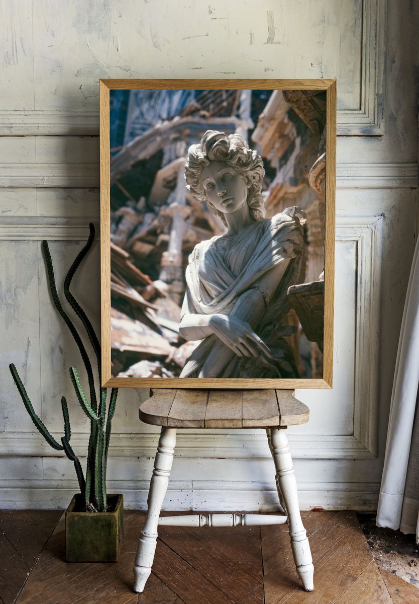 Classical Sculpture in Ruins — Fine Art Print room preview