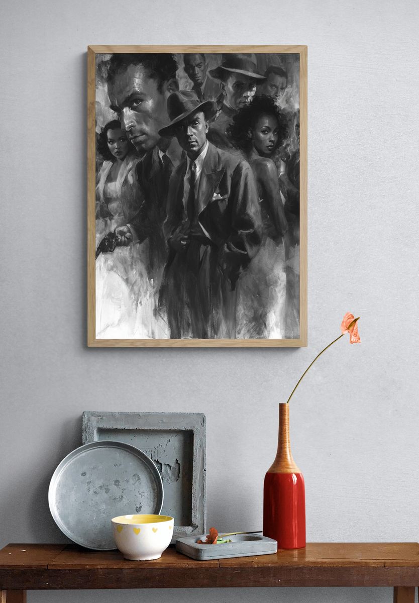 Noir Gangster Ensemble Poster. — room view 3