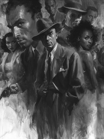 Noir Gangster Ensemble Poster. poster