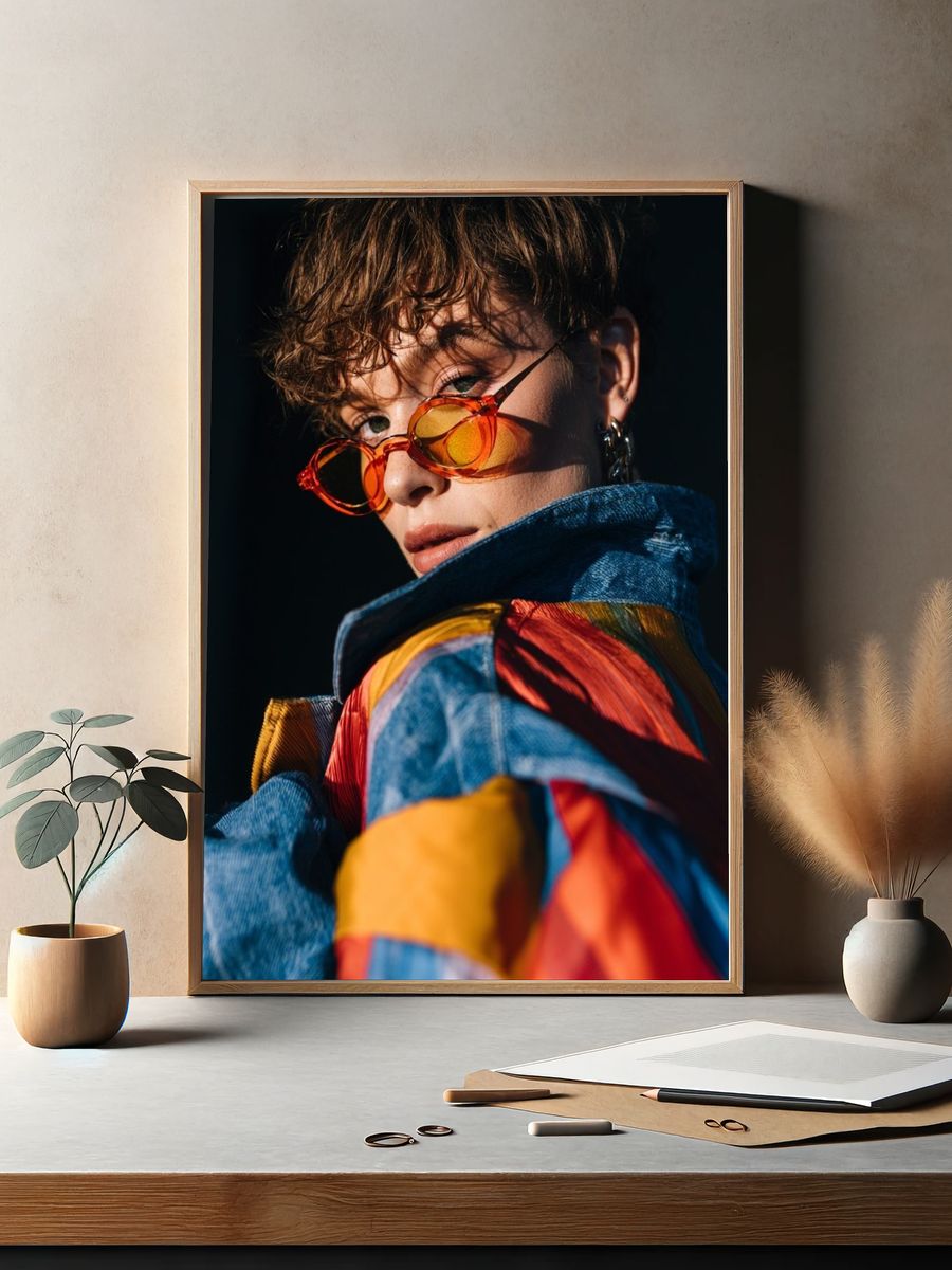 Fashion Portrait Poster. — room view 2