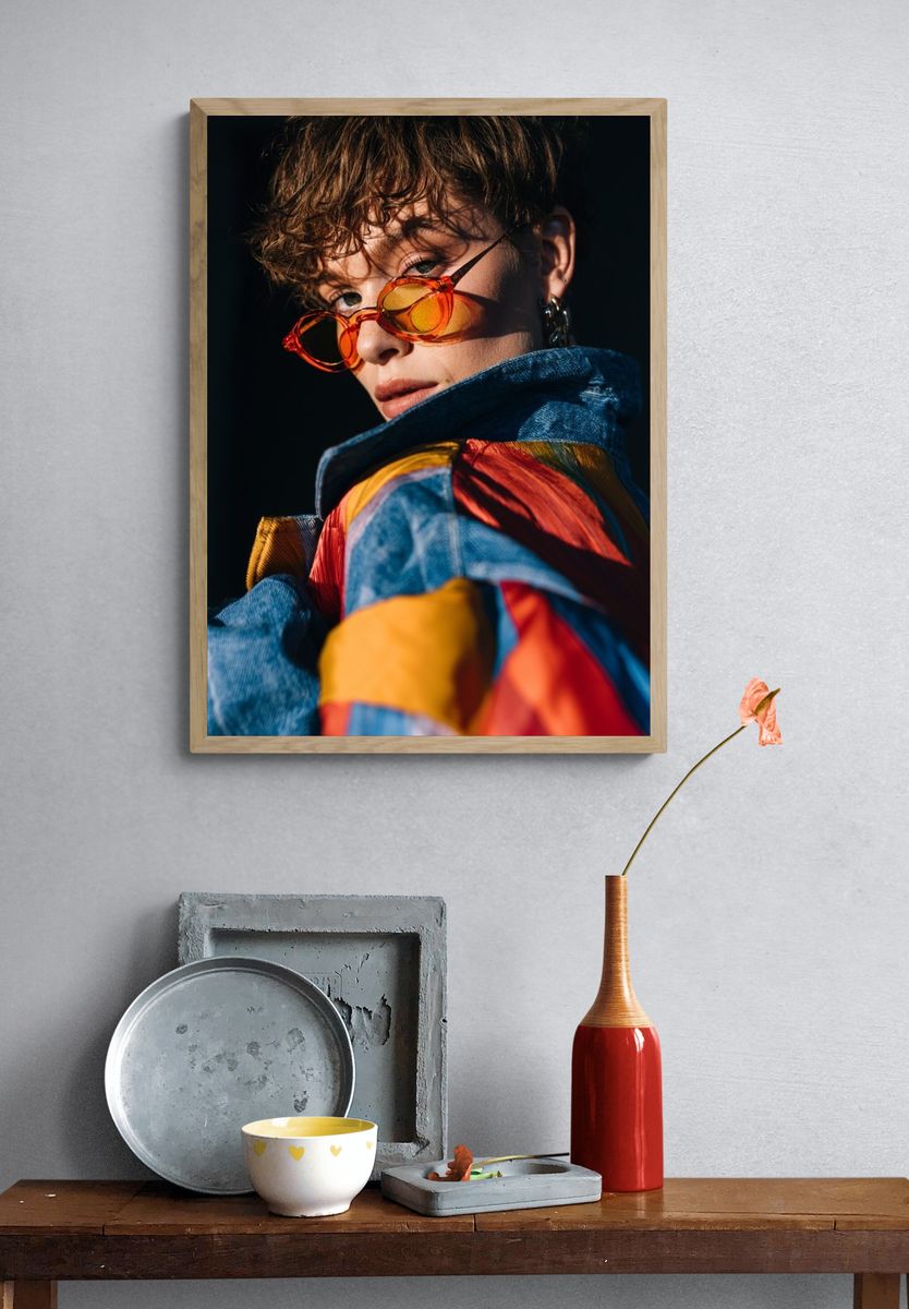 Fashion Portrait Poster. — room view 3