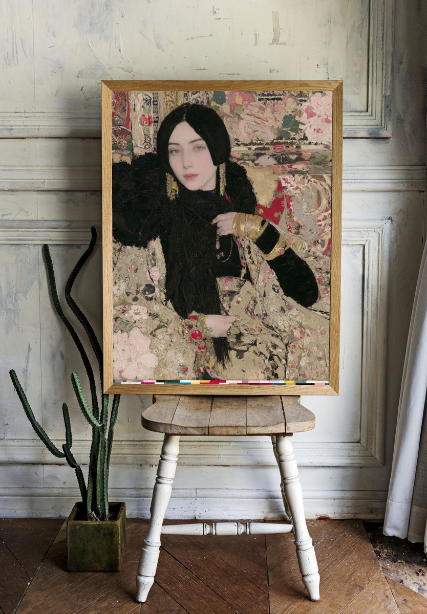 Elegant Portrait Fine-Art Poster. — room view 1