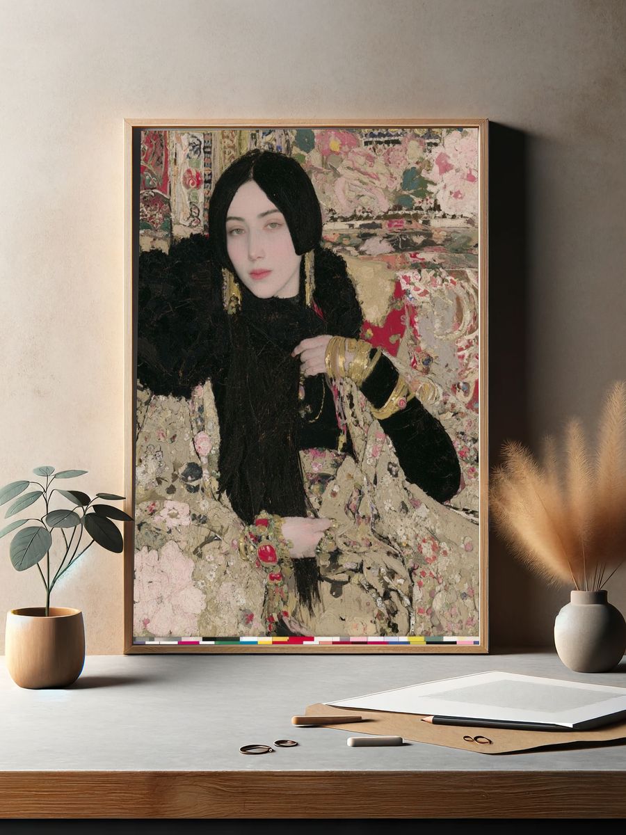Elegant Portrait Fine-Art Poster. — room view 2
