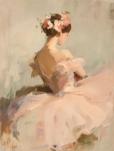 Ballerina in Bloom Fine-Art Print. poster