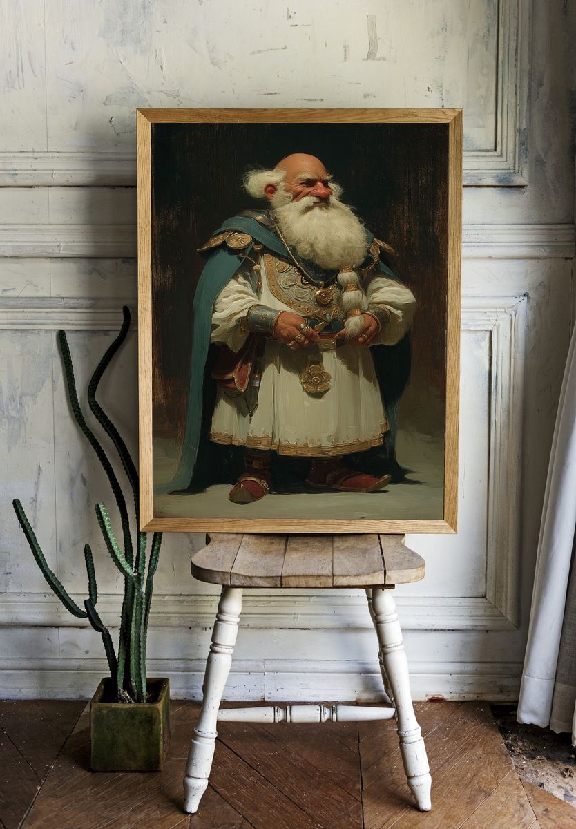 Ancient Warrior Portrait Print room preview
