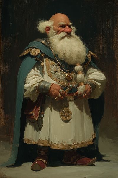 Ancient Warrior Portrait Print. poster