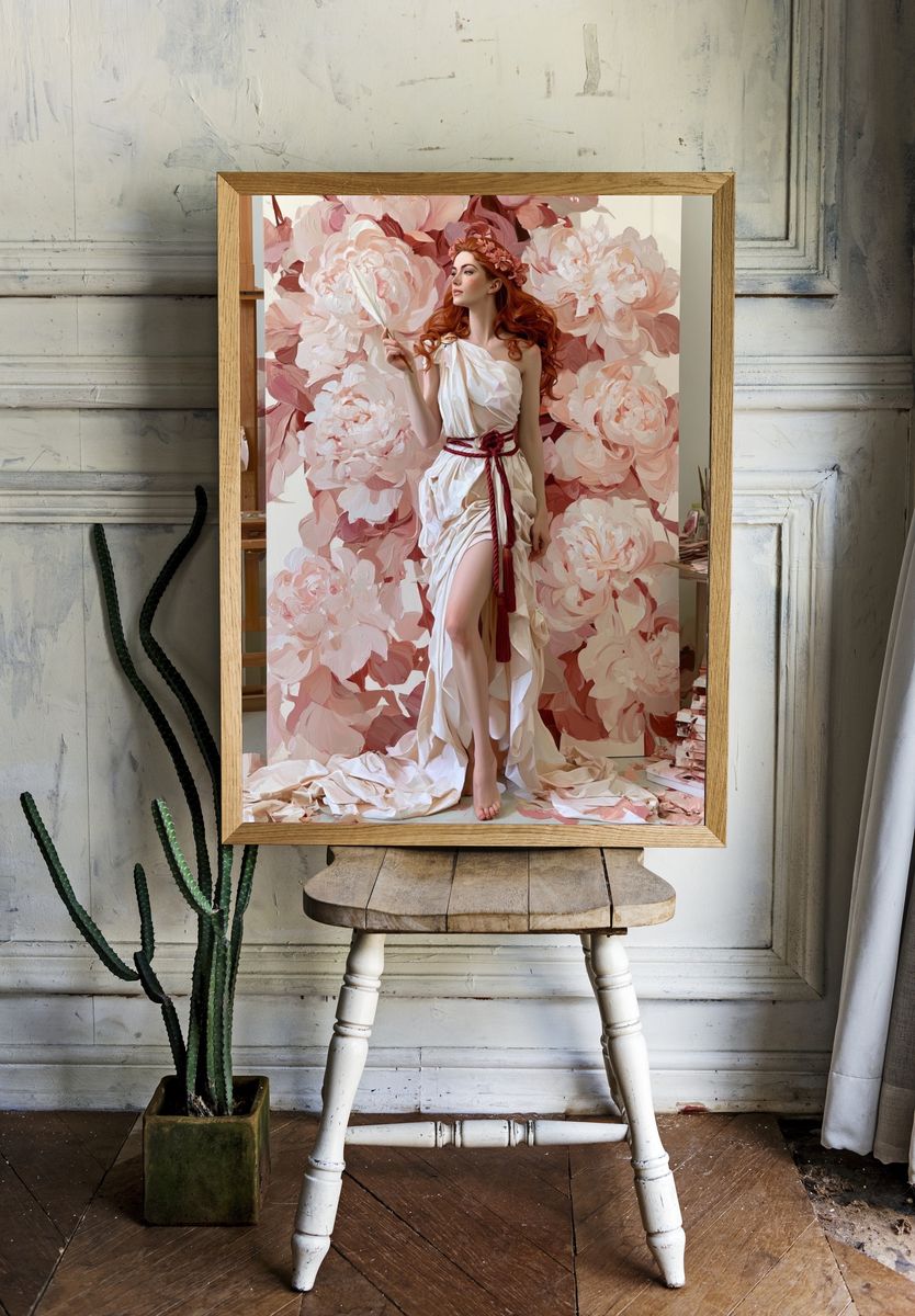 Floral Muse Fine-Art Poster. — room view 1