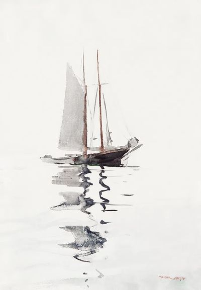 Two–masted Schooner Dory (1894) Winslow. poster