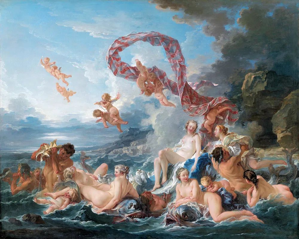 Francois Boucher 's Triumph Venus. poster — fine-art art