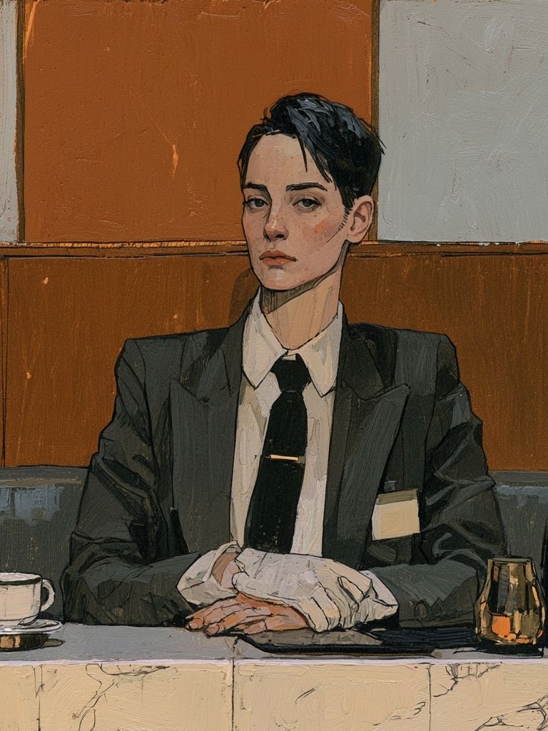 Suited Portrait — Fine-Art Print. poster detail