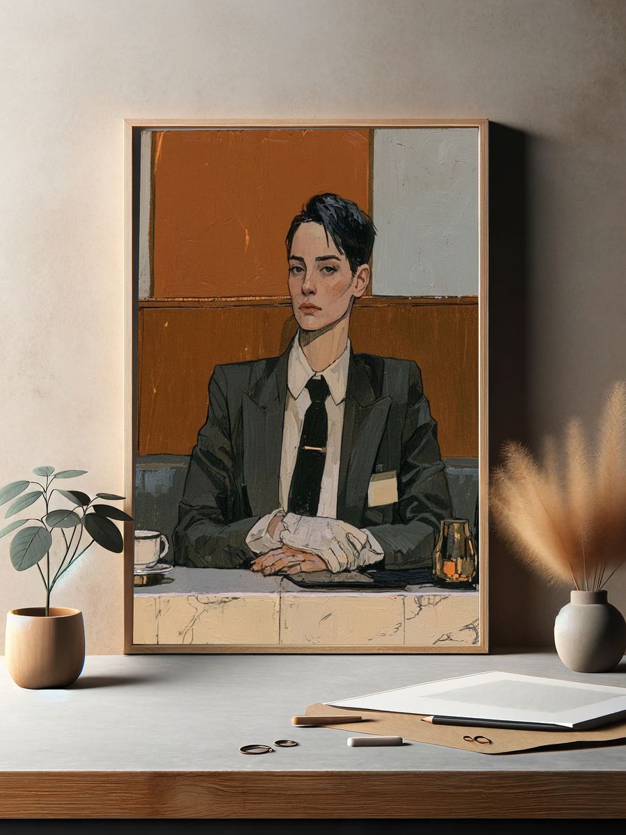 Suited Portrait — Fine-Art Print. — room view 2
