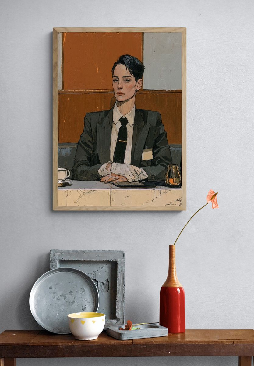 Suited Portrait — Fine-Art Print. — room view 3